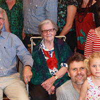 June with some of her family